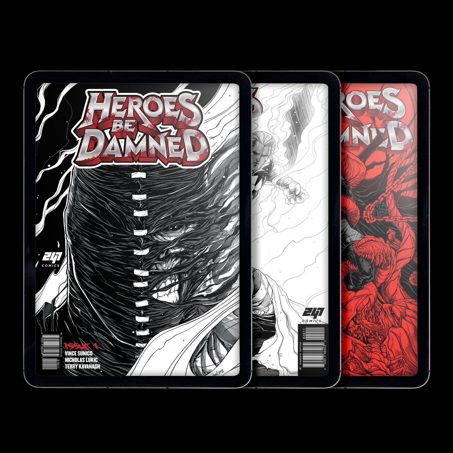 Read digital comics from 247 Comics, including Evermind, Zero Ghost, Heroes Be Damned, and Bladesmyth, available instantly on desktop and mobile.