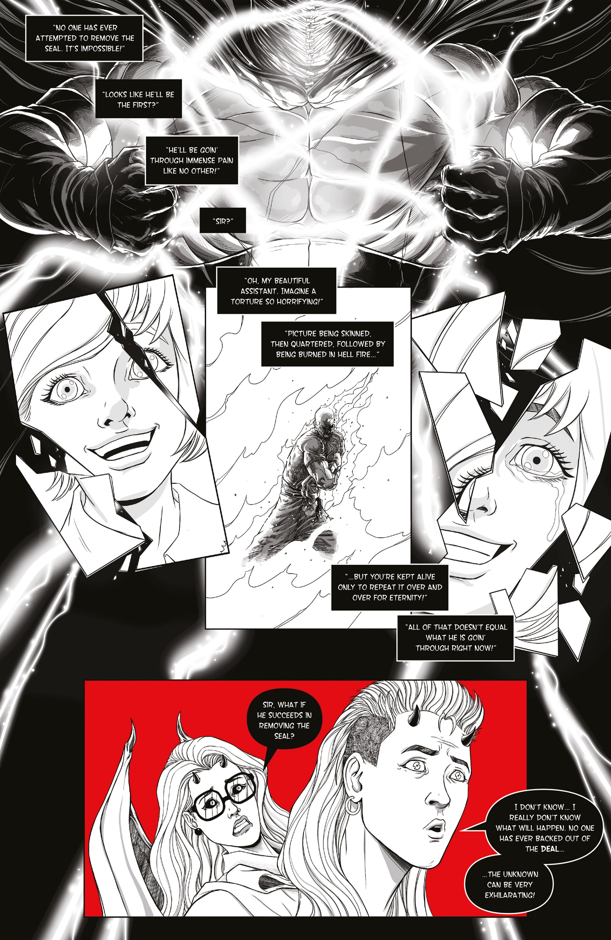 Heroes Be Damned Issue #3 standard edition comic book preview page by 247 Comics.
Created by Vince Sunico, Nicholas Lukic and Terry Kavanagh 