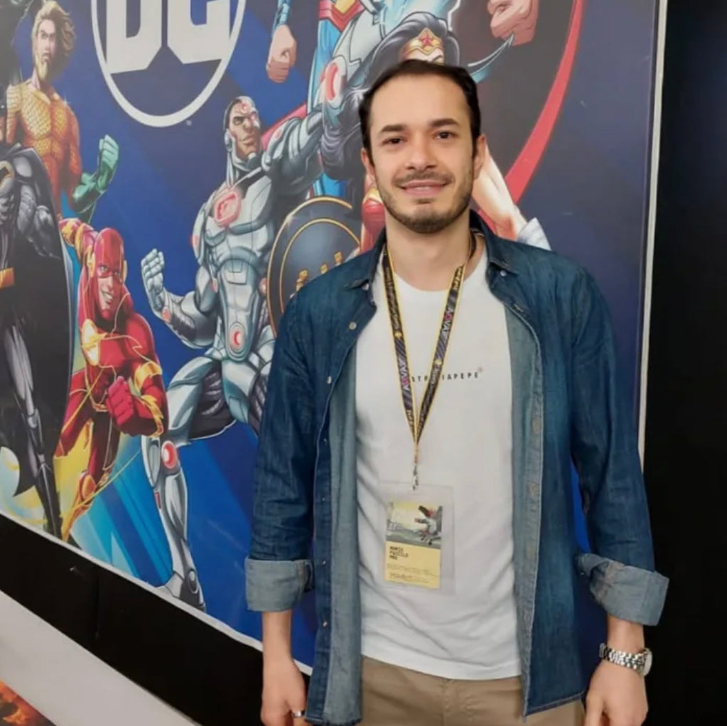 Mario Foccillo is an Italian comic artist known for dynamic DC Comics covers featuring Batman and Superman, with a bold, high-impact modern style.